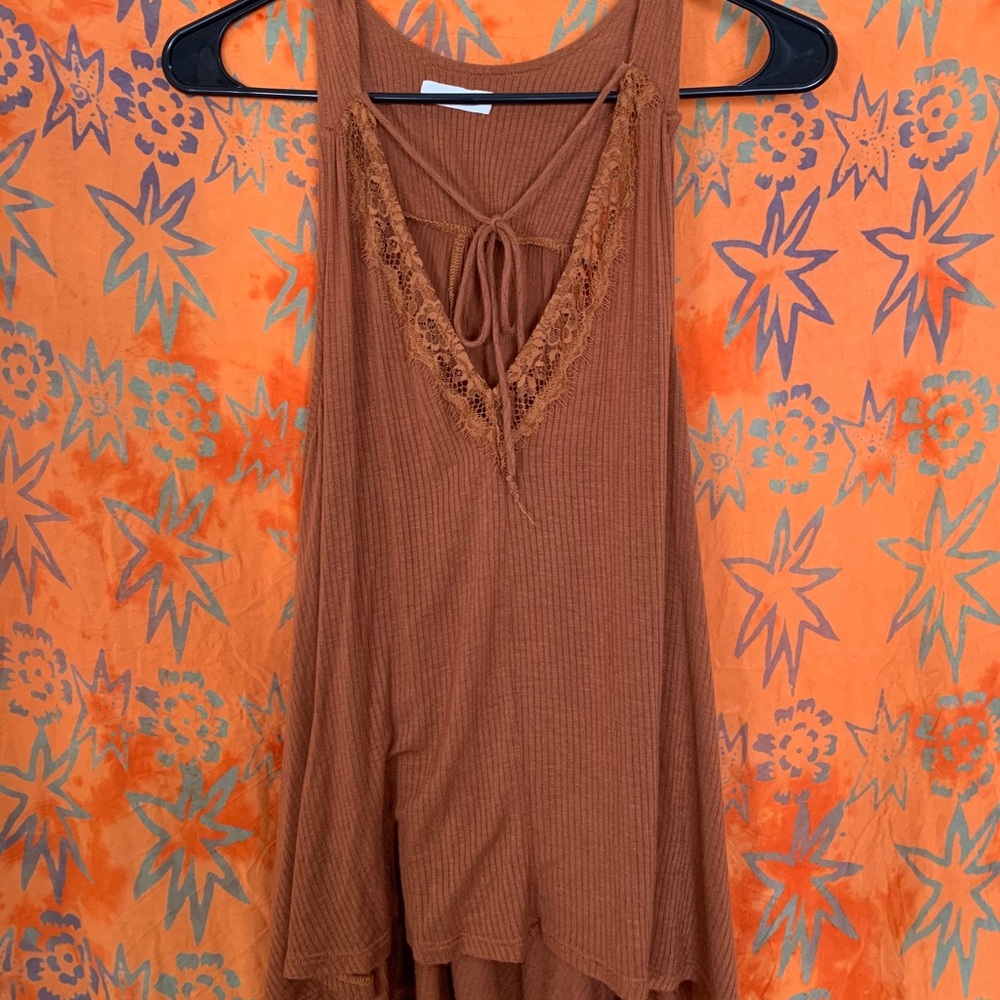 Rusty orange tank top